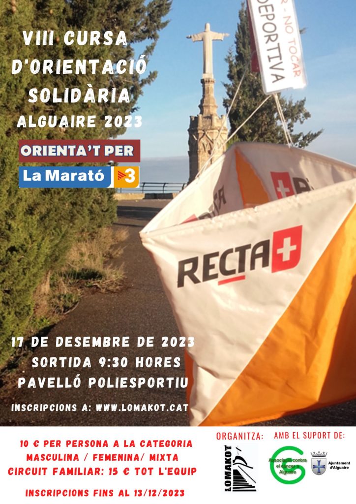 8a Cursa d’Orientació Solidària d’Alguaire 2022 Orienta’t per La Marató de TV3